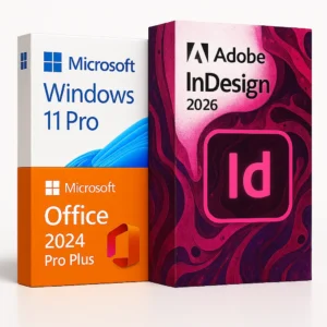 Windows 11 Pro + Office 2024 Pro Plus + InDesign 2026
