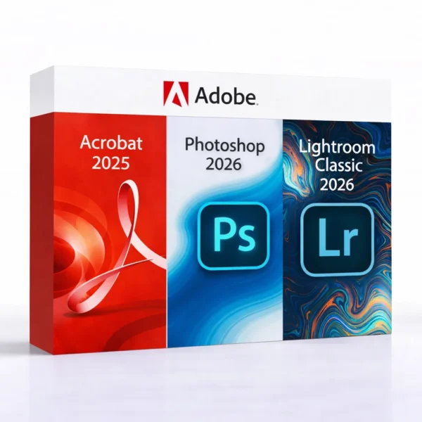 Acrobat 2025 + Photoshop 2026 + Lightroom Classic 2026
