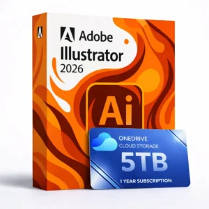 Illustrator 2026 con 5 TB OneDrive durante 1 año