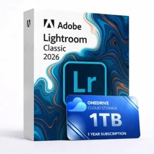 Lightroom Classic 2026 con 1 TB OneDrive durante 1 año