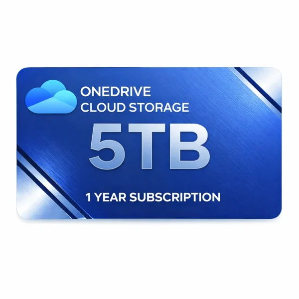 5 TB de almacenamiento en la nube OneDrive (suscripción de 1 año)