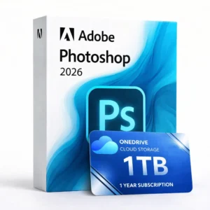Photoshop 2026 con 1 TB OneDrive durante 1 año